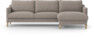 Winston - 3-sits soffa med schäslong, vändbar - Beige