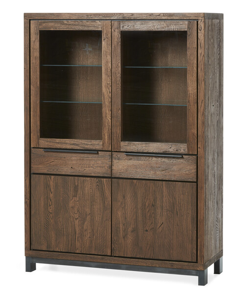 Raw - Vitrinskåp, B 120 cm - Brun