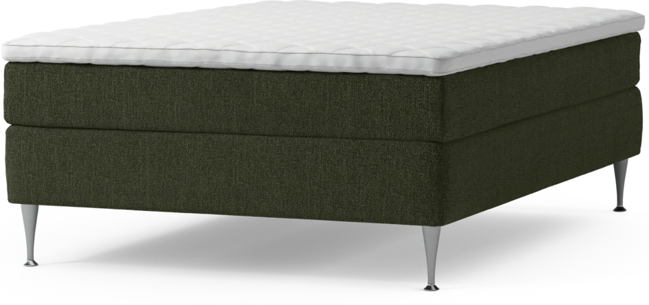 Delux Sense - Kontinentalsäng, enkelsäng 140 cm med bäddmadrass och sängben