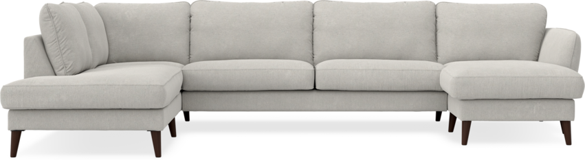 Bridge - 3-sits soffa med divan vänster och schäslong höger - Grå