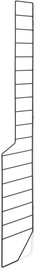 Wera - Konsol till vägghyllplan, golvgavel D 18-30, H 164 cm - Svart