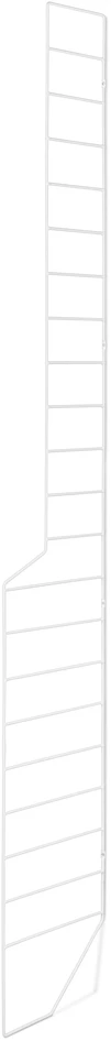 Wera  - Konsol till vägghyllplan, golvgavel D 18-30, H 198,4 cm - Vit