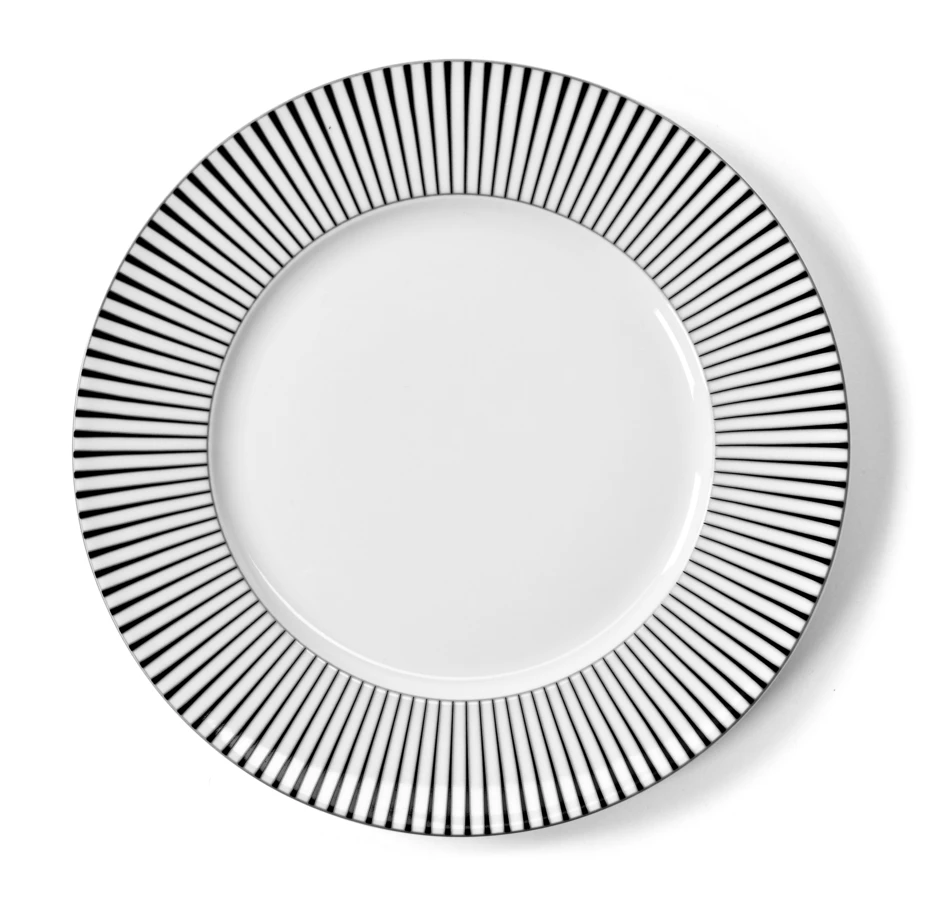 Zebra - Tallrik, Ø 28 cm - Vit