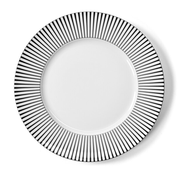Zebra - Tallrik, Ø 28 cm - Vit