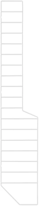 Wera, Konsol till vägghyllplan, golvgavel D 18-30, H 164 cm