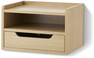 Plint - Vägghängt sängbord, 1 låda & 1 hylla, 40x30x25 cm - Beige
