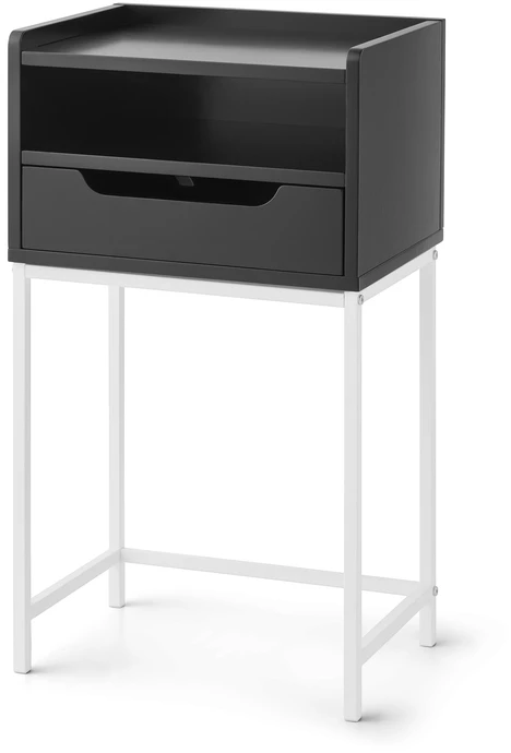 Plint, Sängbord med 1 låda & 1 hylla, 40x30x25 cm