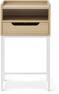 Plint - Sängbord med 1 låda & 1 hylla, 40x30x25 cm - Beige