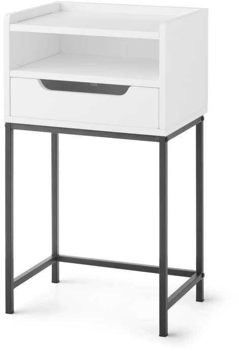 Plint, Sängbord med 1 låda & 1 hylla, 40x30x25 cm