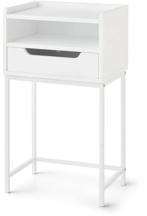 Plint, Sängbord med 1 låda & 1 hylla, 40x30x25 cm