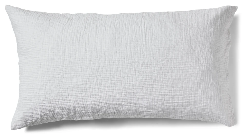 Adelia - Örngott i muslin, 50x90 cm - Vit