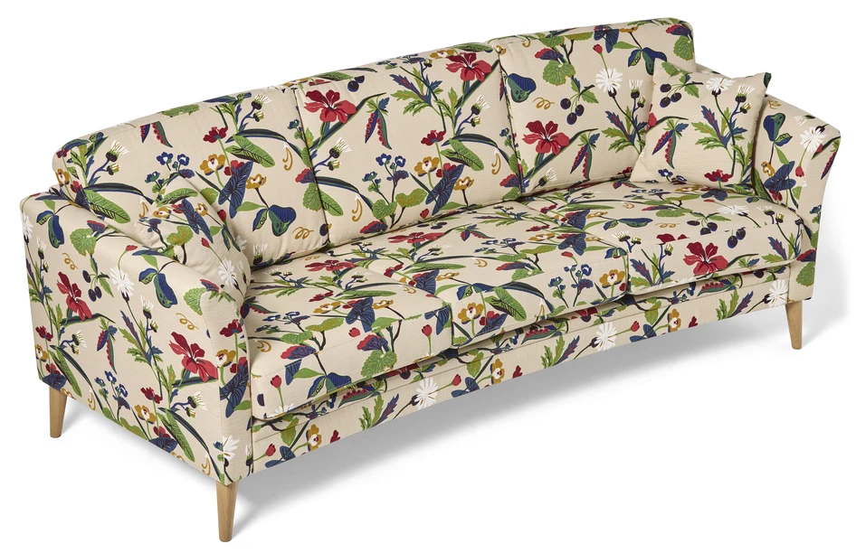 Eden - 3-sits soffa svängd - Flerfärgad