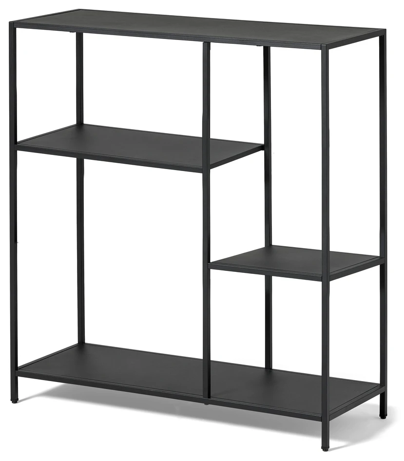 Milio - Hylla, 80x30x86 cm - Svart