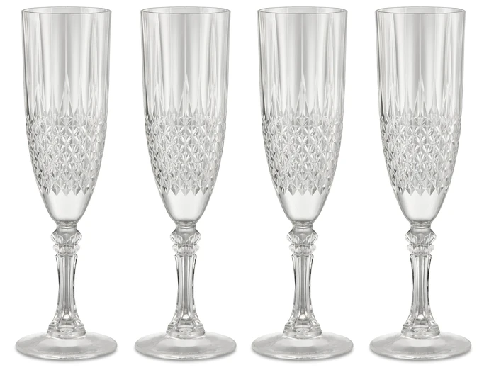 Silvia, Champagneglas, H 22,5 Ø 5,9 cm, 21,5 cl, 4-pack