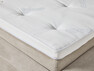 Delux Sign - Sängram inkl. gavel med resårkassett Delux Dream och bäddmadrass Cool Comfort, enkelsäng, bäddmått 120 cm - Beige