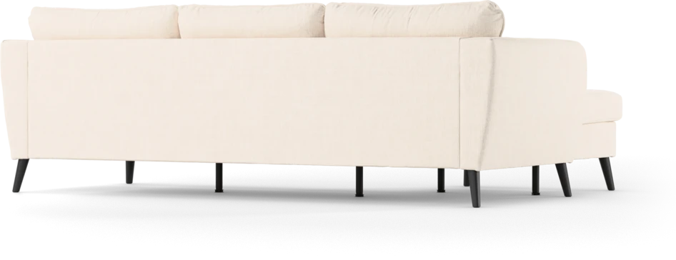 County - 3-sits soffa med flyttbar schäslong - Vit
