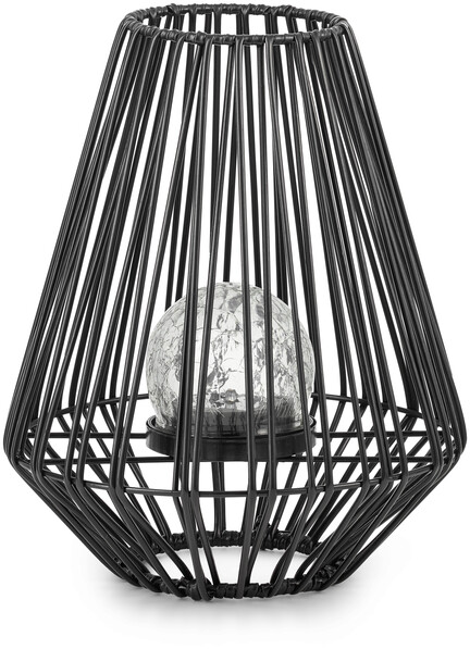 Ninni - Solcellsbelysning, H25 Ø20 cm - Svart