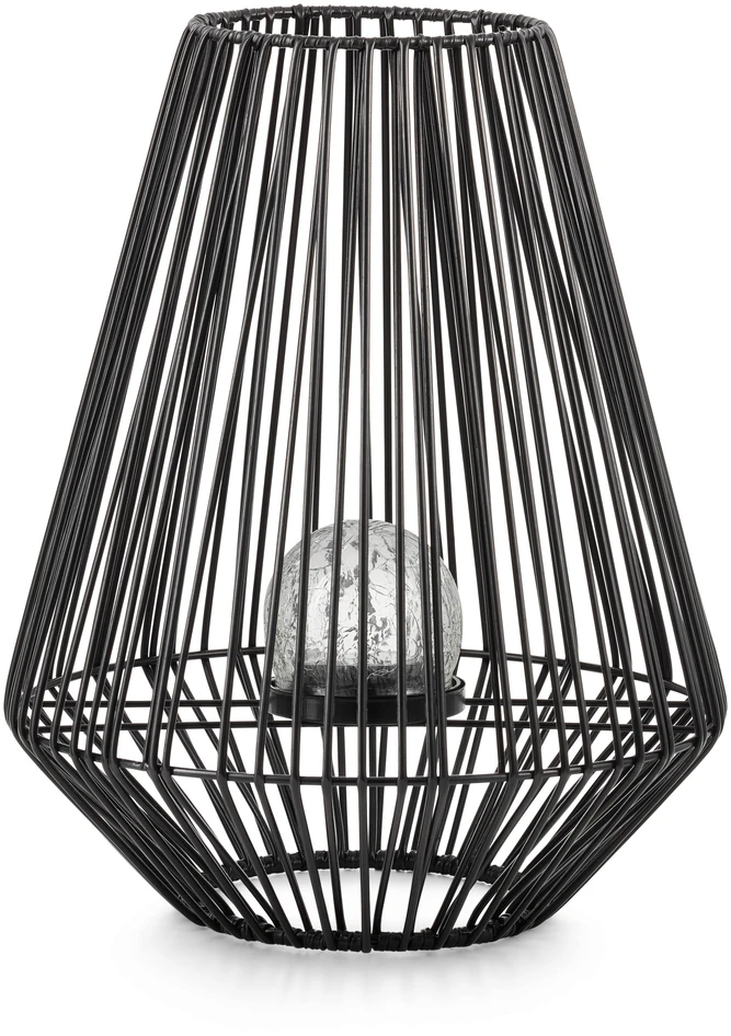 Ninni - Solcellsbelysning, H35 Ø28 cm - Svart