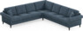 Eden - Hörnsoffa, 3+3-sits - Blå