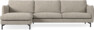 Madison Lux - 3-sits soffa med schäslong vänster - Vit