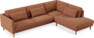 Willow - 3-sits soffa med divan höger, fast klädsel - Röd