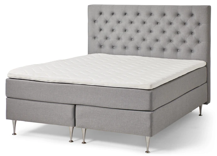 Miami Night, Kontinentalsäng, dubbelsäng med bäddmadrass och sänggavel pikerad