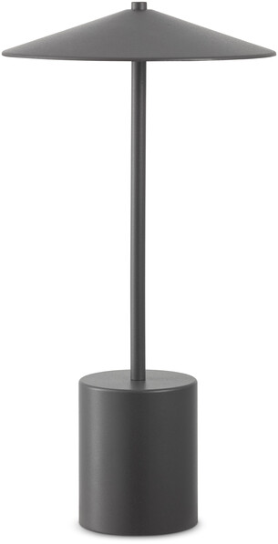 Acke - Portabel bordslampa, H33 Ø17 cm - Grå