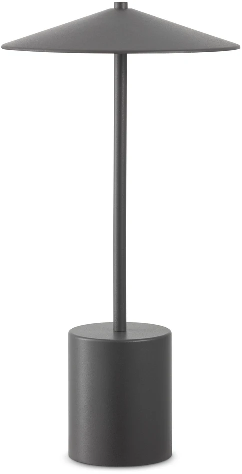 Acke  - Portabel bordslampa, H33 Ø17 cm - Grå