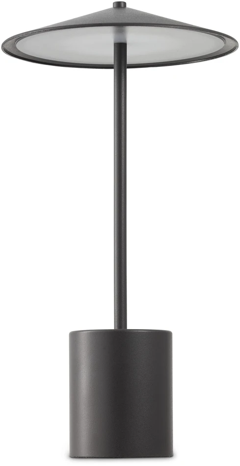 Acke  - Portabel bordslampa, H33 Ø17 cm - Grå