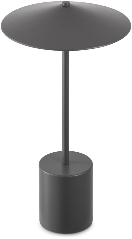 Acke  - Portabel bordslampa, H33 Ø17 cm - Grå