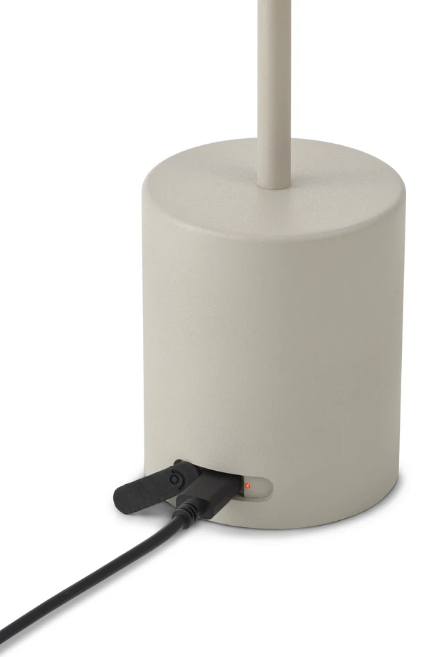 Acke - Portabel bordslampa, H33 Ø17 cm - Beige