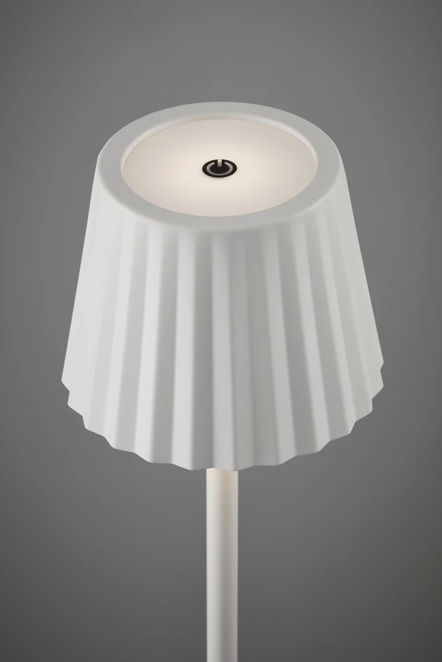 Freja - Portabel bordslampa, H32,5 Ø10,6 cm - Vit