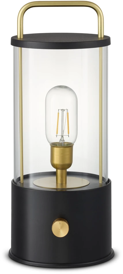 Vinga - Portabel bordslampa, H35 Ø14,5 cm - Svart