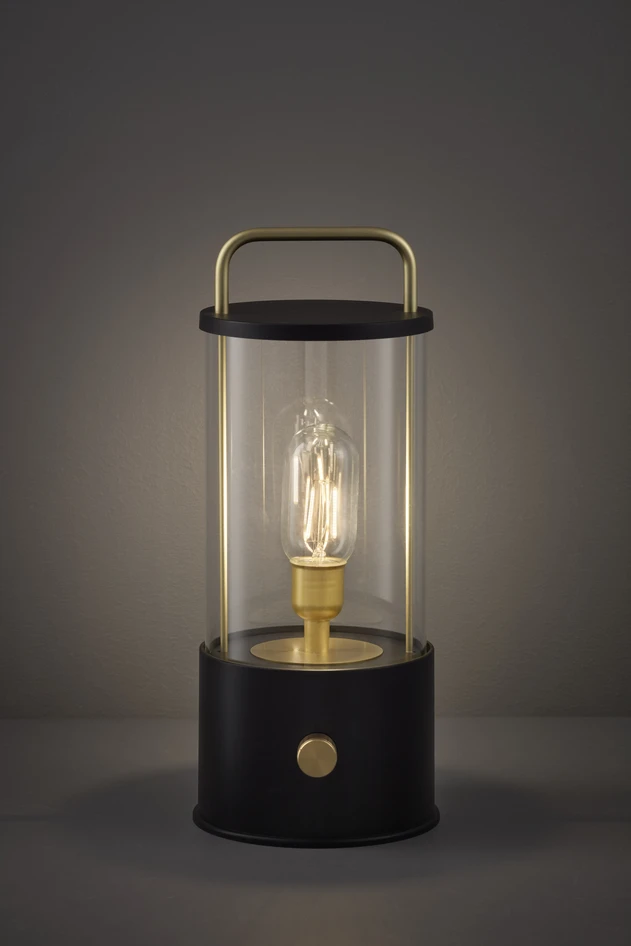 Vinga - Portabel bordslampa, H35 Ø14,5 cm - Svart