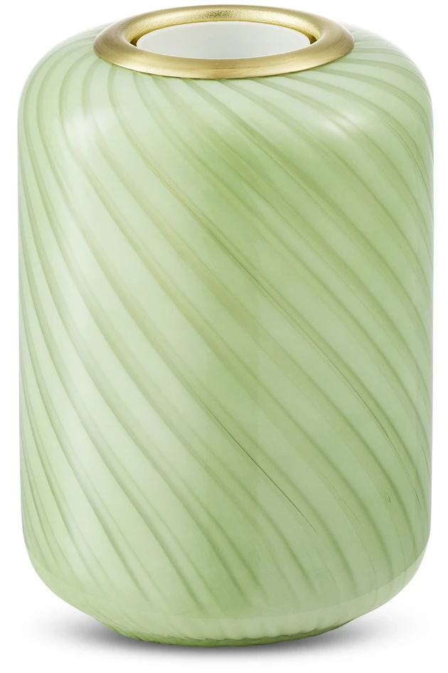 Ina - Bordslampfot, H12,5 Ø9 cm - Grön