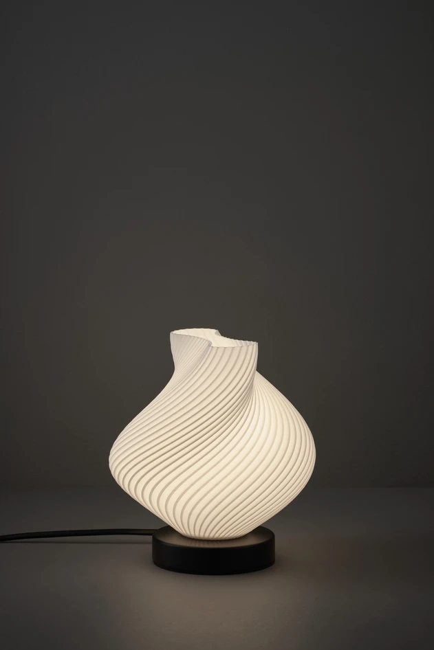 Twist - Bordslampa, H18 Ø18,8  cm - Vit