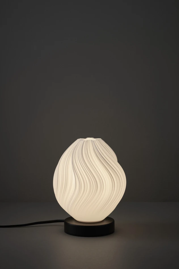Flow - Bordslampa, H18 Ø14,5 cm - Vit