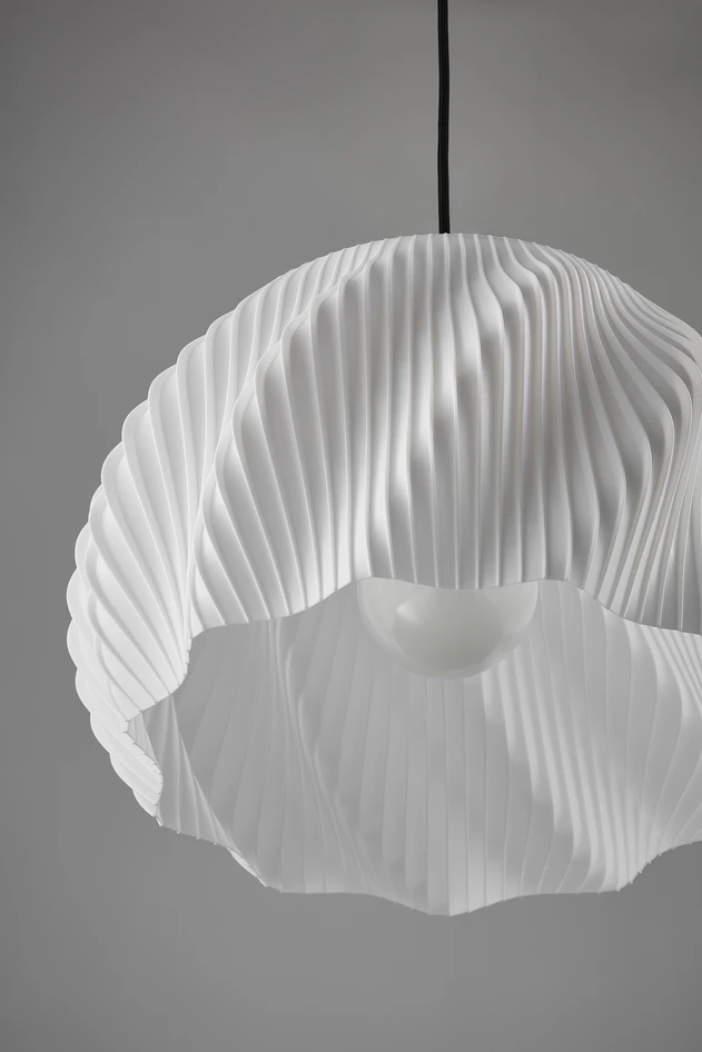 Adele - Taklampa, H24 Ø40 cm - Vit