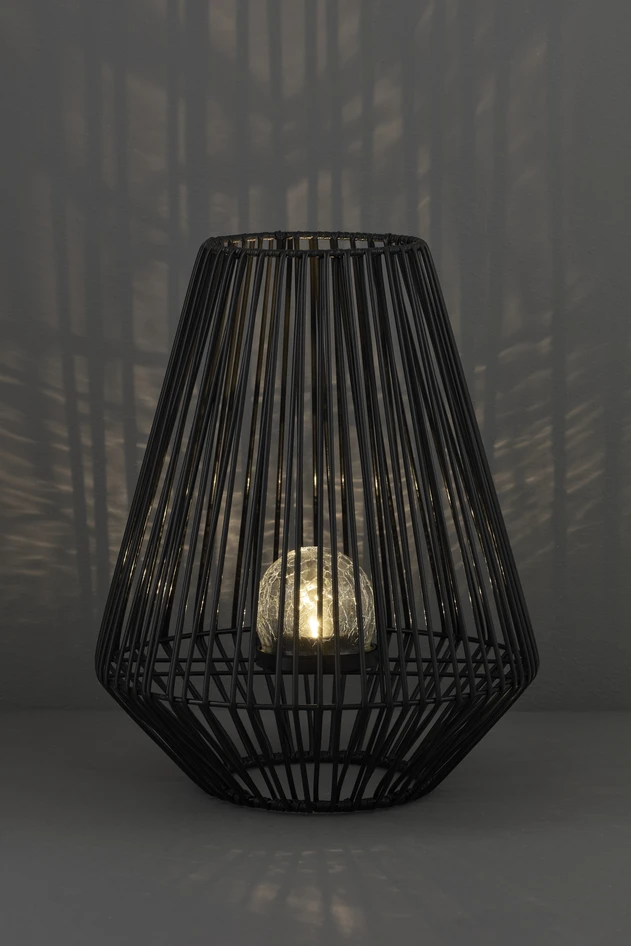 Ninni - Solcellsbelysning, H35 Ø28 cm - Svart