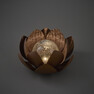 Lutea - Solcellsbelysning, H14 Ø19 cm - Orange