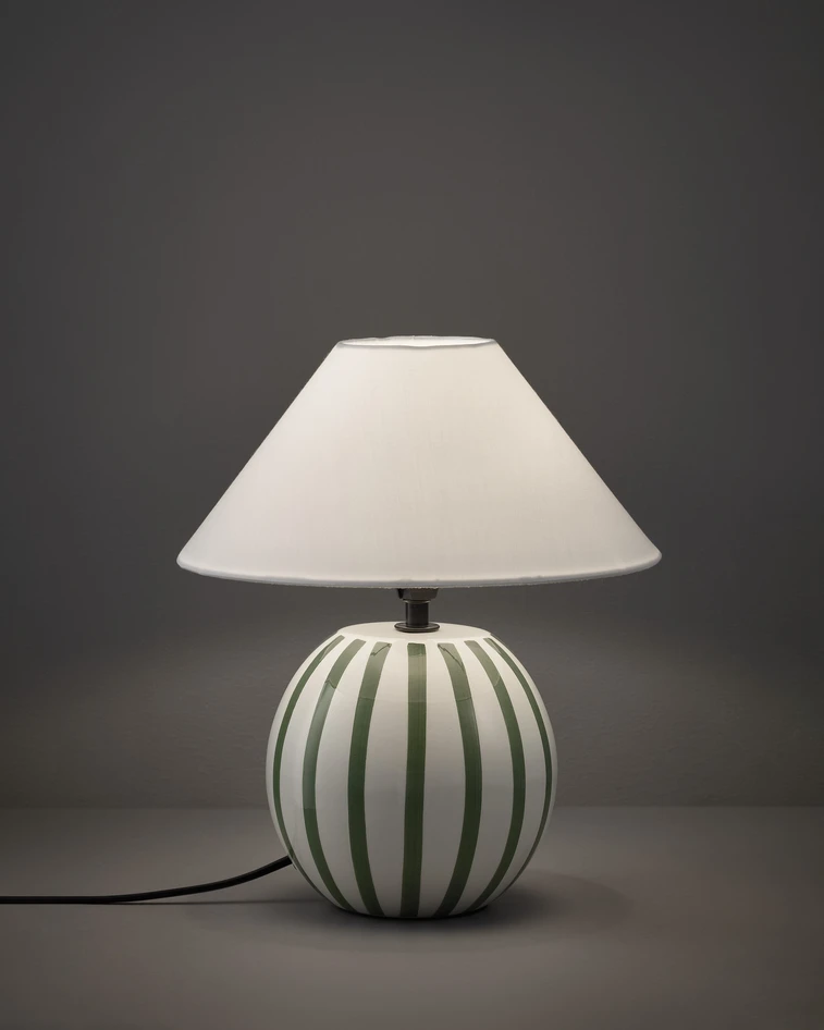 Bingo - Bordslampa, H28 Ø25 cm - Grön