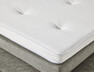 Delux Sign - Sängram inkl. gavel med resårkassett Delux Sense och bäddmadrass Sleep, enkelsäng, bäddmått 120 cm - Beige