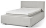 Delux Sign - Sängram inkl. gavel med resårkassett Delux Exclusive och bäddmadrass Sleep, enkelsäng, bäddmått 120 cm - Beige