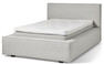Delux Sign - Sängram inkl. gavel med resårkassett Delux Exclusive och bäddmadrass Cool Comfort, enkelsäng, bäddmått 120 cm - Beige