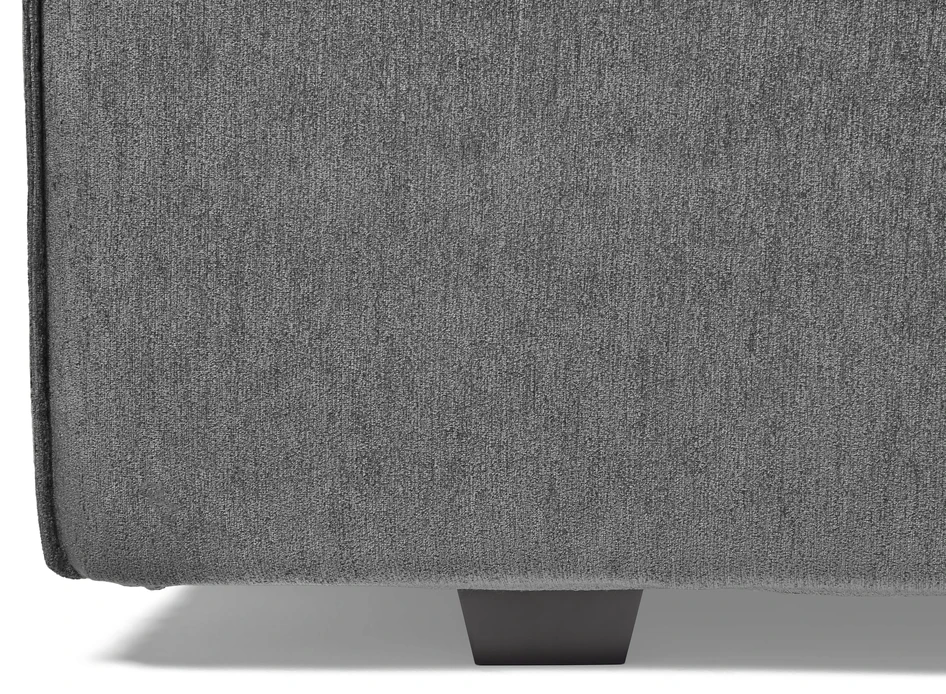 Delux Sign - Sängram inkl. gavel med resårkassett Delux Dream och bäddmadrass Cool, enkelsäng, bäddmått 120 cm - Grå