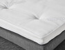 Delux Sign - Sängram inkl. gavel med resårkassett Delux Exclusive och bäddmadrass Cool Comfort, enkelsäng, bäddmått 120 cm - Grå
