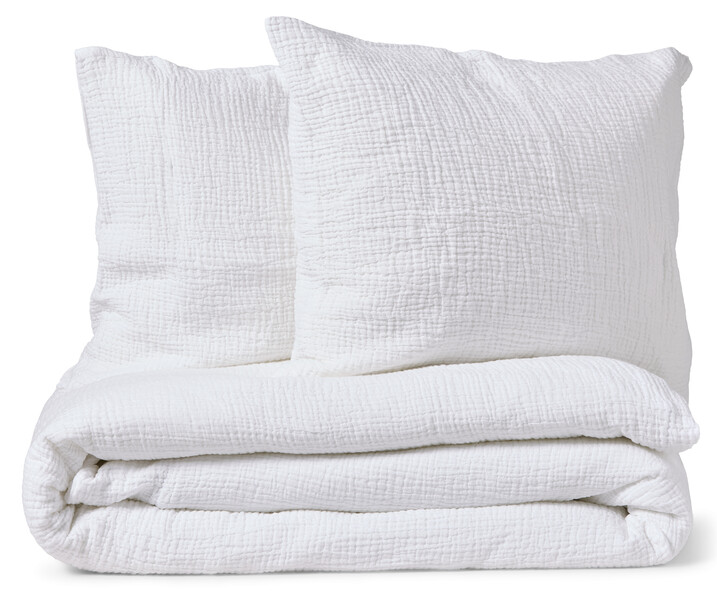 Adelia - Påslakanset i muslin, 3 delar - Vit