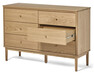 Tova - Byrå med 6 lådor, 120x42x80 cm - Beige