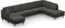 Eden - 3-sits soffa med schäslong vänster och divan höger - Grå