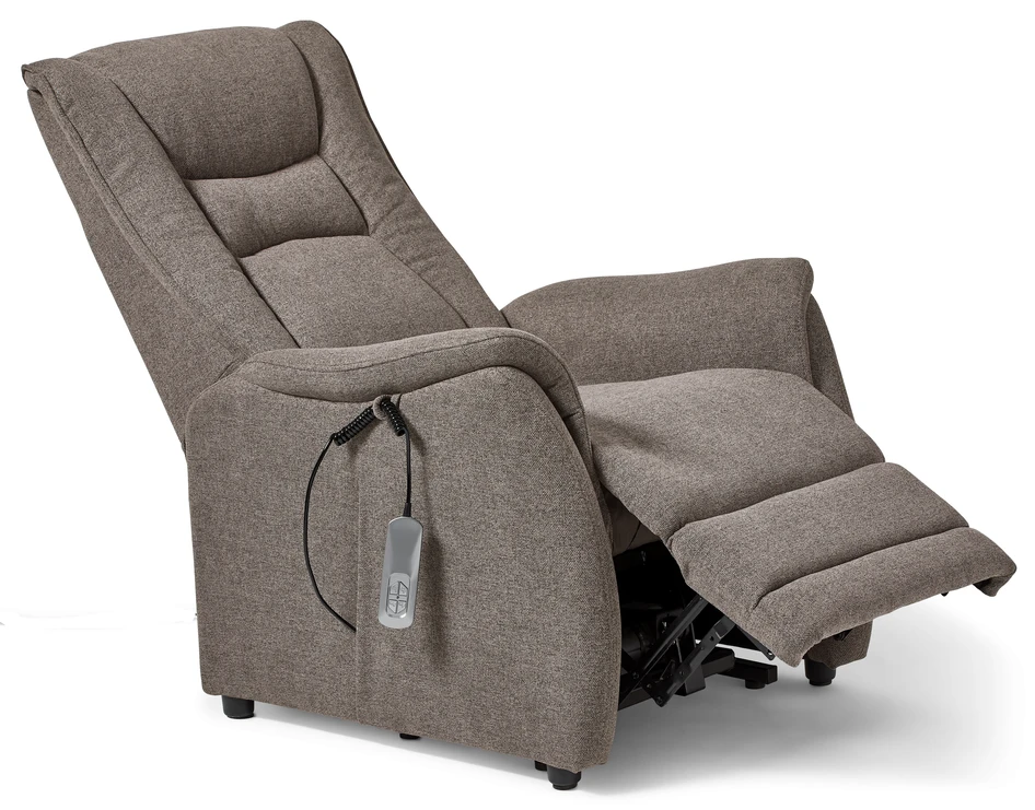 Elof - Recliner med lyfthjälp - Brun